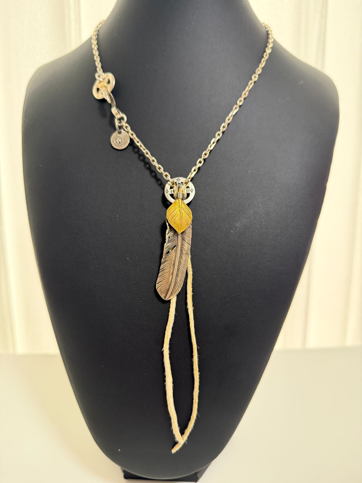 ゴローズ 上金特大フェザー右＋SV太陽inメタル小＋金メタルホイール付