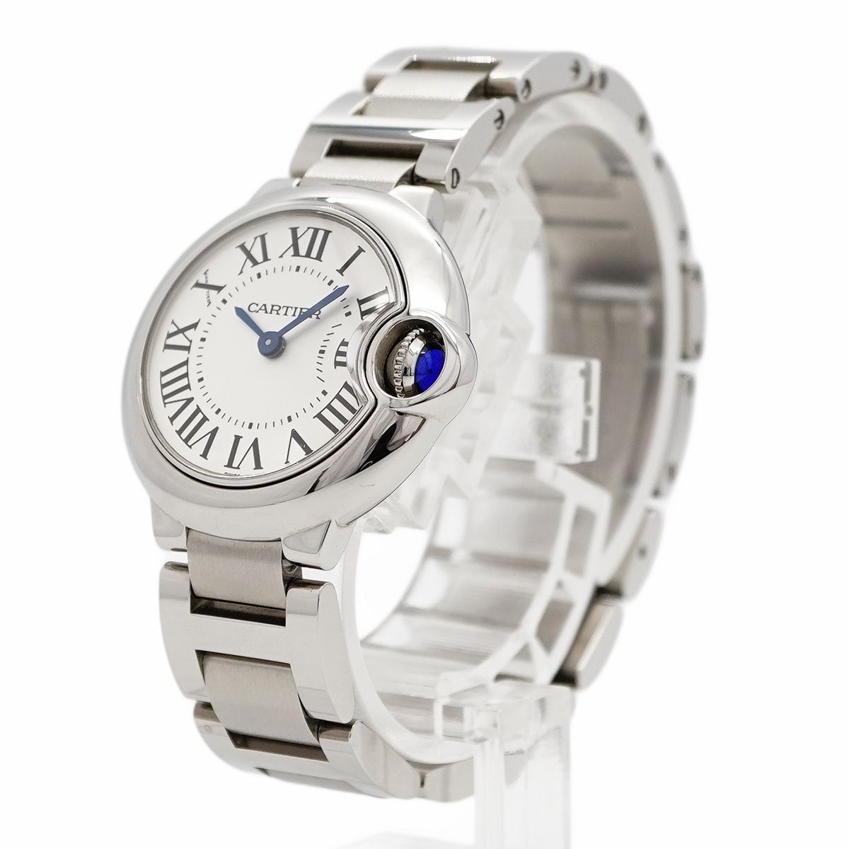 ☆SALE【5wwp0002】カルティエ バロンブルー W69010Z4 シルバー文字盤