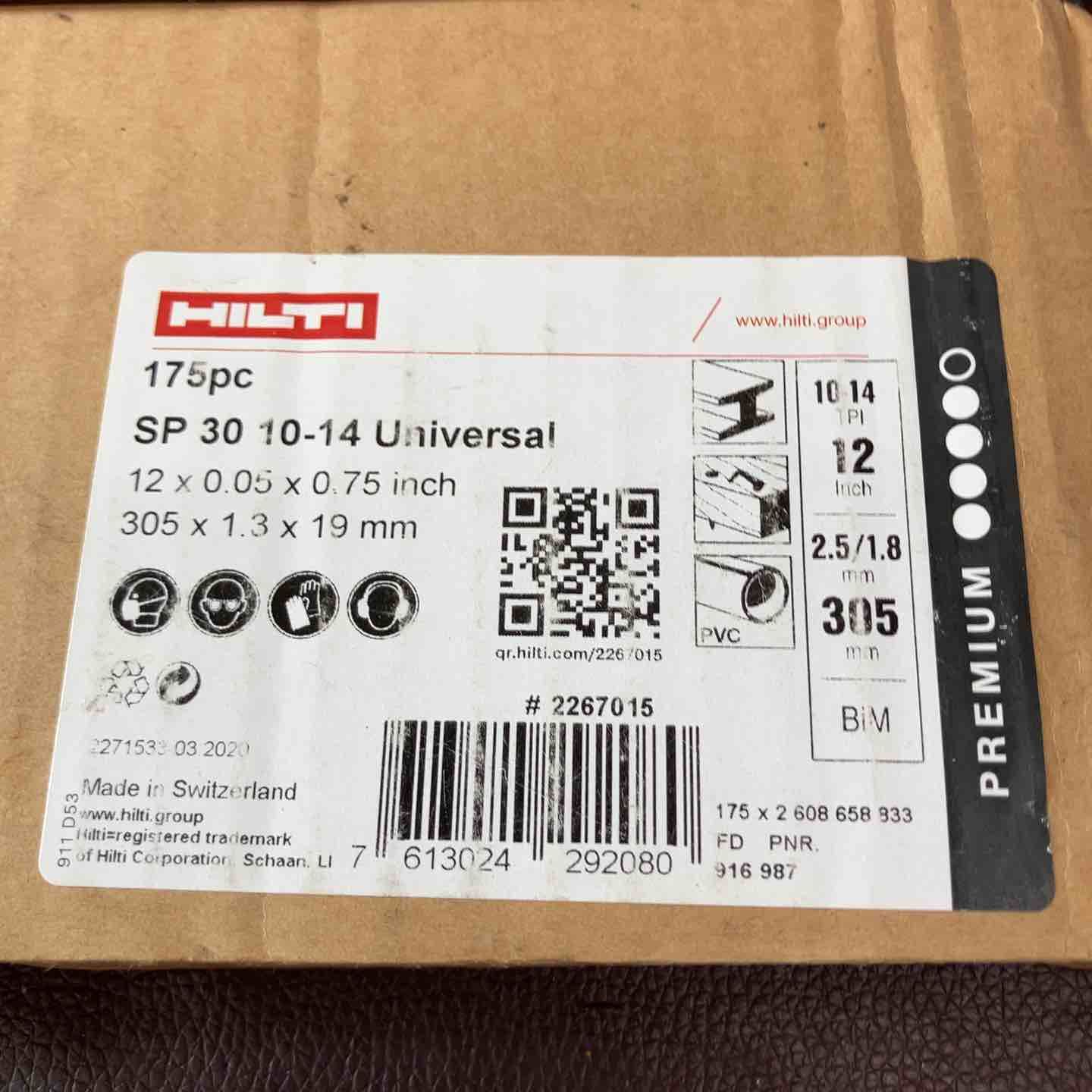 店頭 ヒルティ HILTI レシプロソーブレード SP 30-10 14 Universal .
