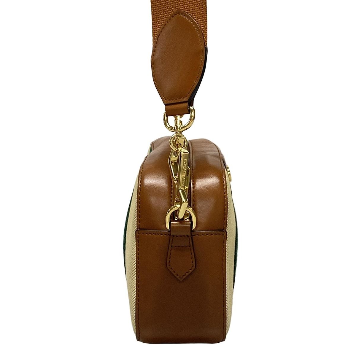 GUCCI グッチ ショルダーバッグ シェリー 575073 アイボリー×ブラウン×マルチ ストラップ着脱可 レザー