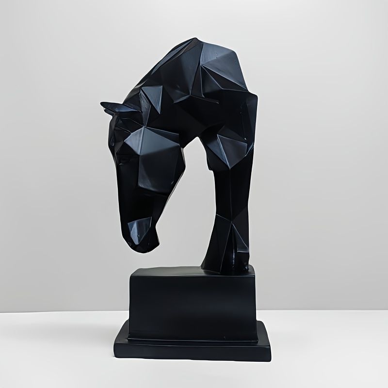  オブジェ エレガント 置物 樹脂 像 モダン 感 ウマ うま 馬 干支 正月飾り 美術工芸 動物 現代彫刻デスク装飾 インテリア リビング ダイニング 寝室 玄関 ギフト プレゼント 贈り物 白 黒 2種類 ナチュラル雑貨 置物 インテリア小物