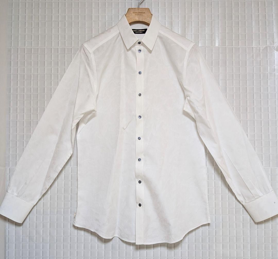 ドルガバ DOLCE GABBANA ホワイトドレスシャツ オーダーメイド