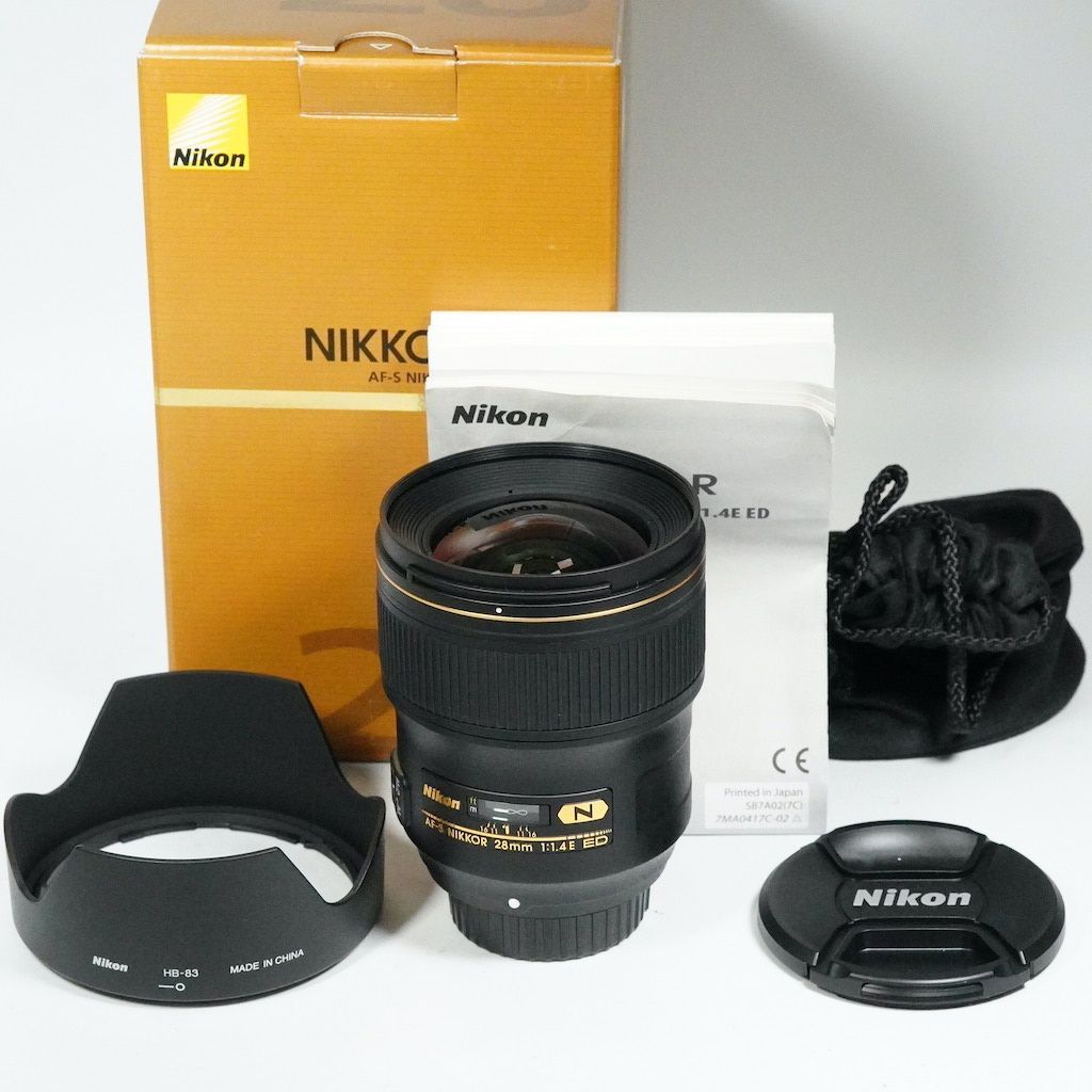 Nikon ニコン AF-S NIKKOR 28 mm F 1.4 E ED 元箱 返金保証 2487