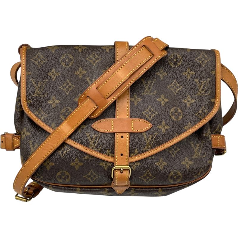 ルイ ヴィトン LOUIS VUITTON ソミュール30 M 42256 ブラウン モノグラム レディース ショルダーバッグ