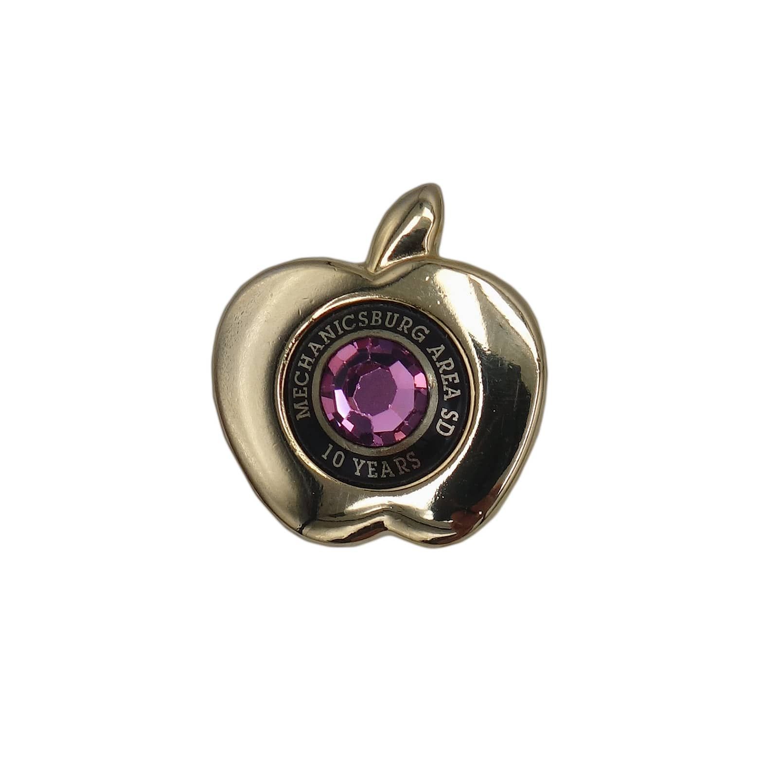 リンゴ アップル アワード ピンズ ラインストーン ラペルピン バッジ