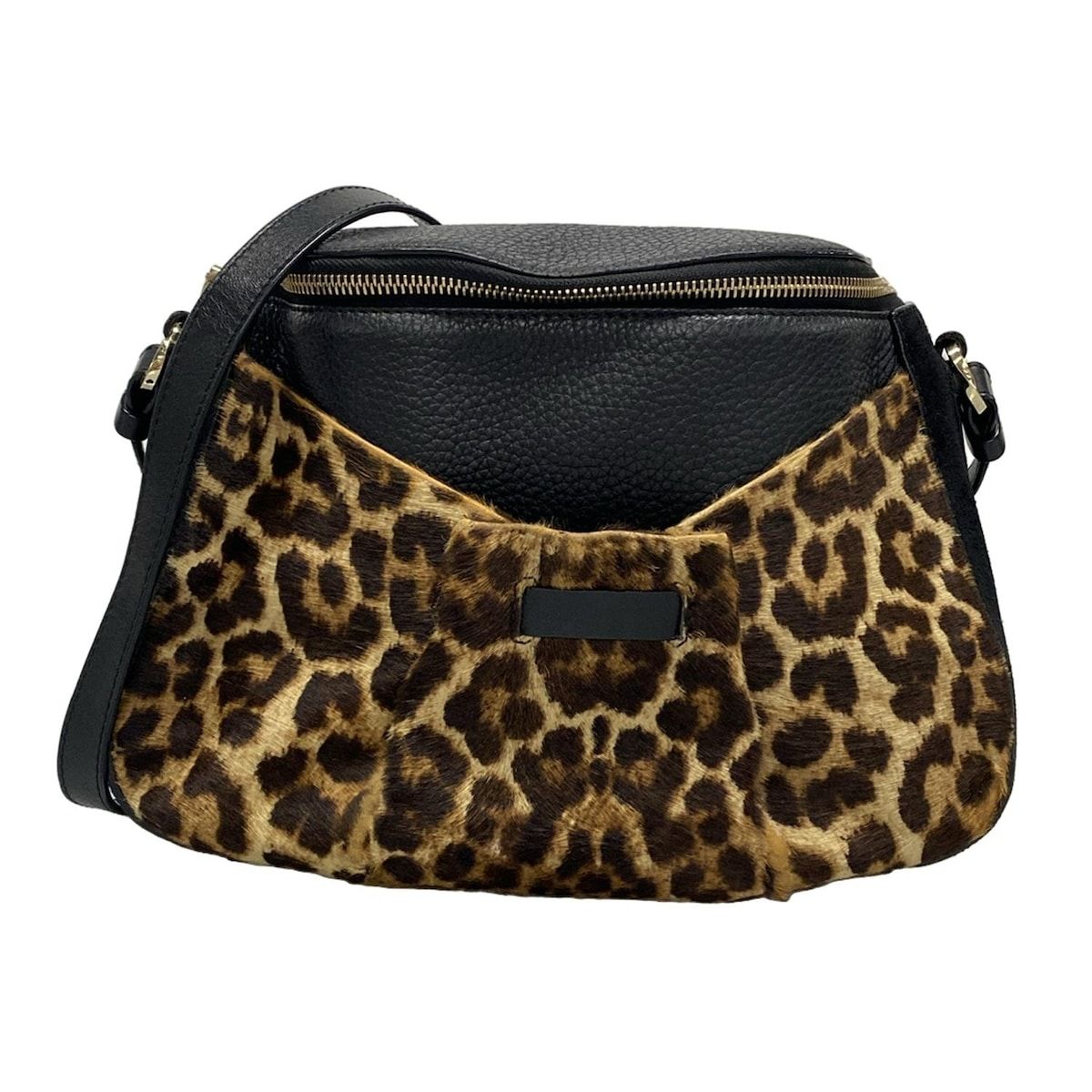 CHRISTIAN LOUBOUTIN クリスチャンルブタン ショルダーバッグ 黒 ダークブラウン ベージュ 豹柄 レザー