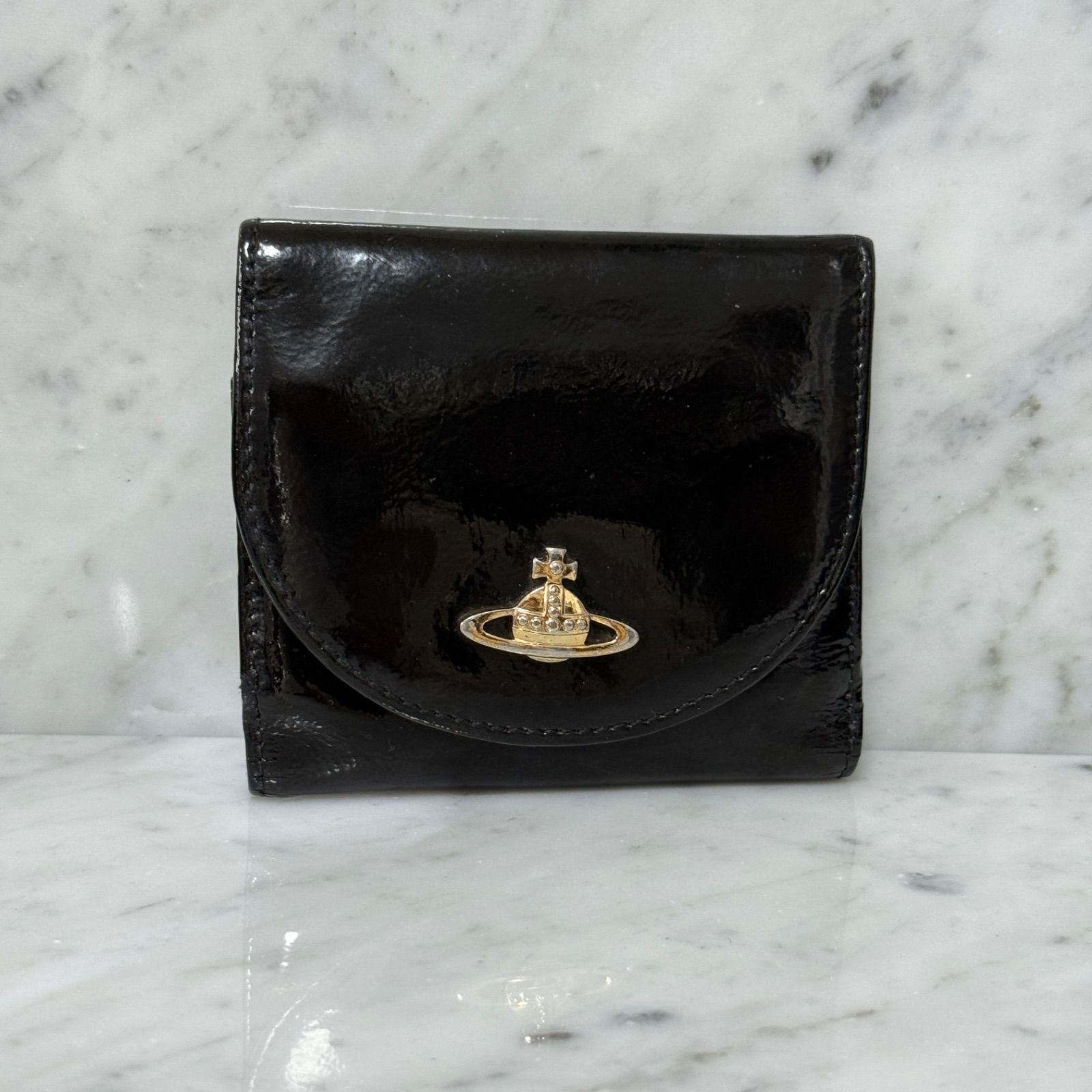 Vivienne Westwood ヴィヴィアンウエストウッド 二つ折り財布 ブラック