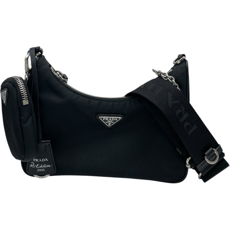 プラダ PRADA Re-Edition ショルダー 1 BH 204 ブラック SV金具 リナイロン レディース ショルダーバッグ