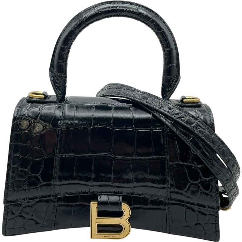 バレンシアガ BALENCIAGA アワーグラスXS 592833 ブラック GD金具