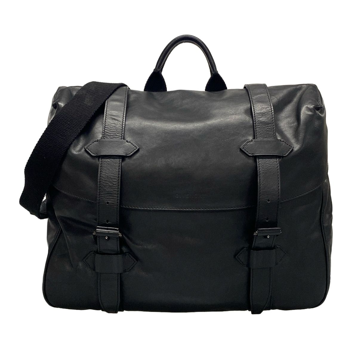 GIVENCHY(ジバンシー) 1円 ジバンシー レザー ハンドバッグ ブラック 