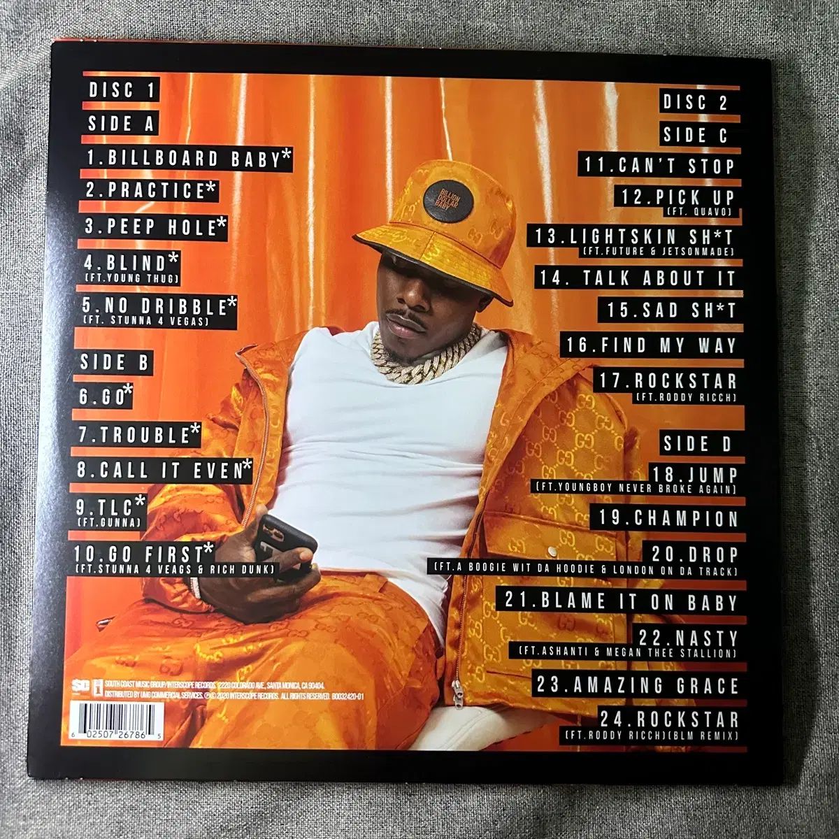 ダベイビー blame it on baby サイン入り サイン lp