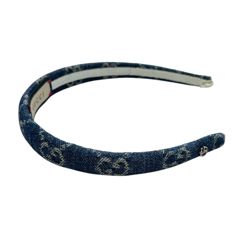 グッチ GUCCI カチューシャ 652835 ブルー GGデニム レディース その他
