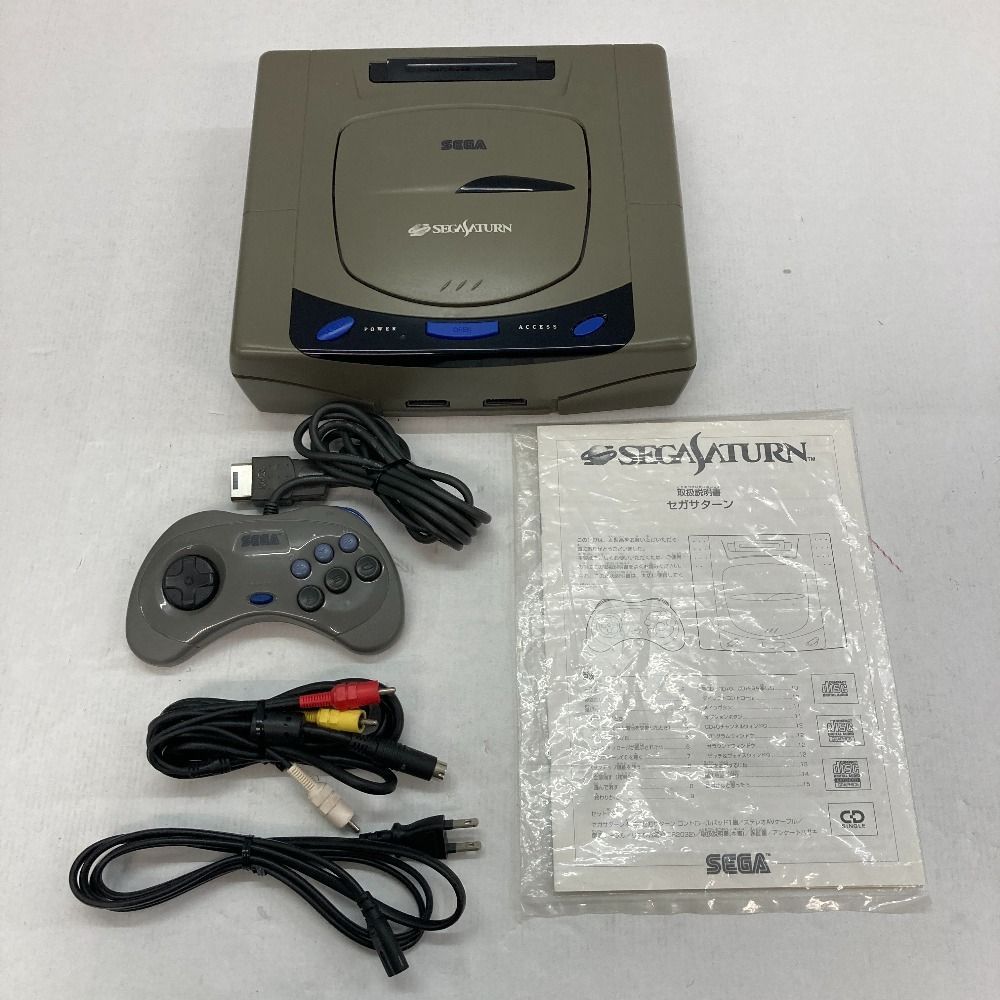 MO-00321 SEGA SATURN セガサターン 本体 HST-0004 グレー ゲームハード 箱あり 品