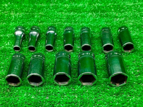 Snap-on スナップオン 3 8インチ セミディープソケット FSMS 8 9 10 11 12 13 14 15 16 17 18 19 ソケットレンチ 12点セット