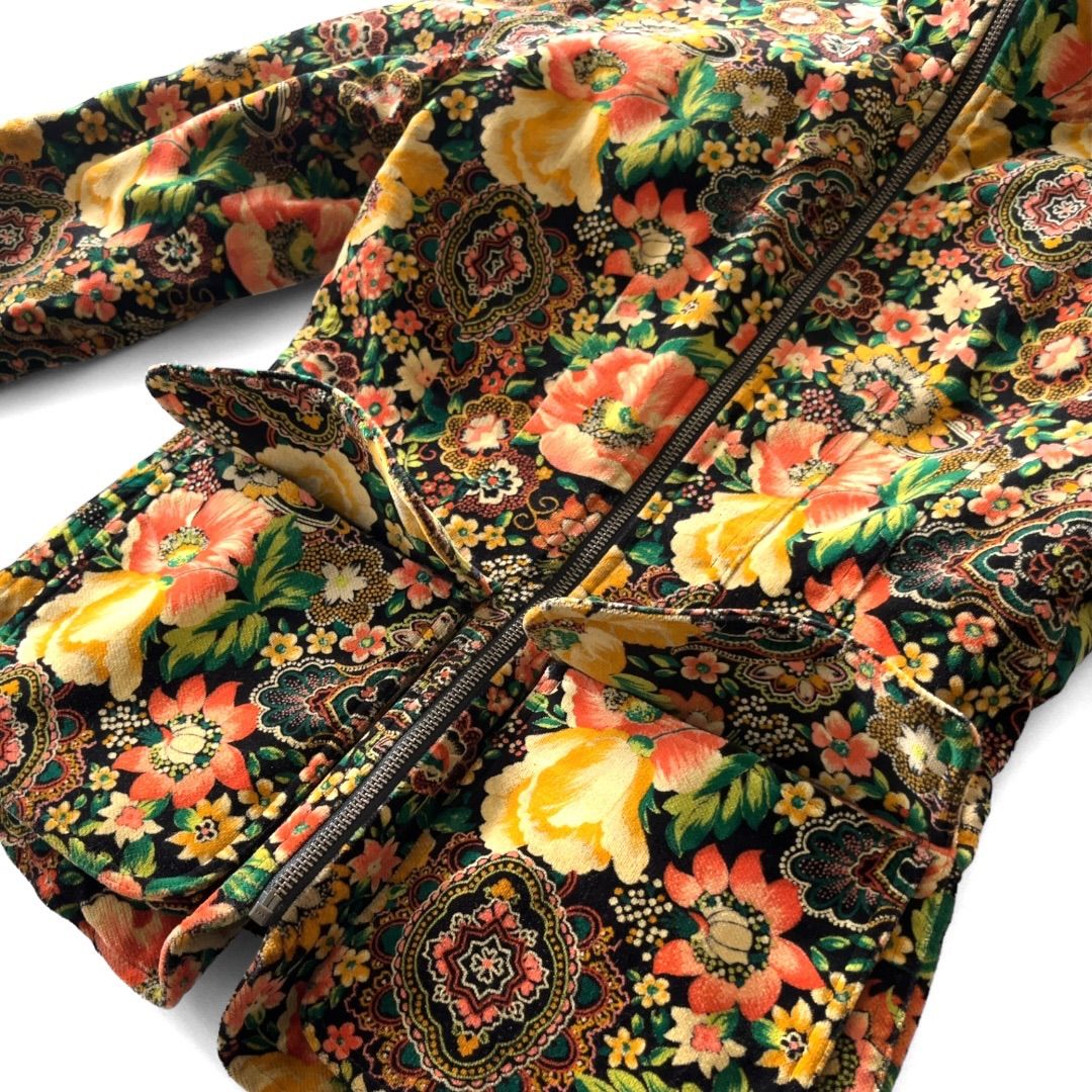 KENZO JEANS ✨希少✨ マルチカラー 花柄 ジャケット ボタニカル 90s 日本製 葛飾北斎タグ KENZO JEANS ケンゾージーンズ セットアップ