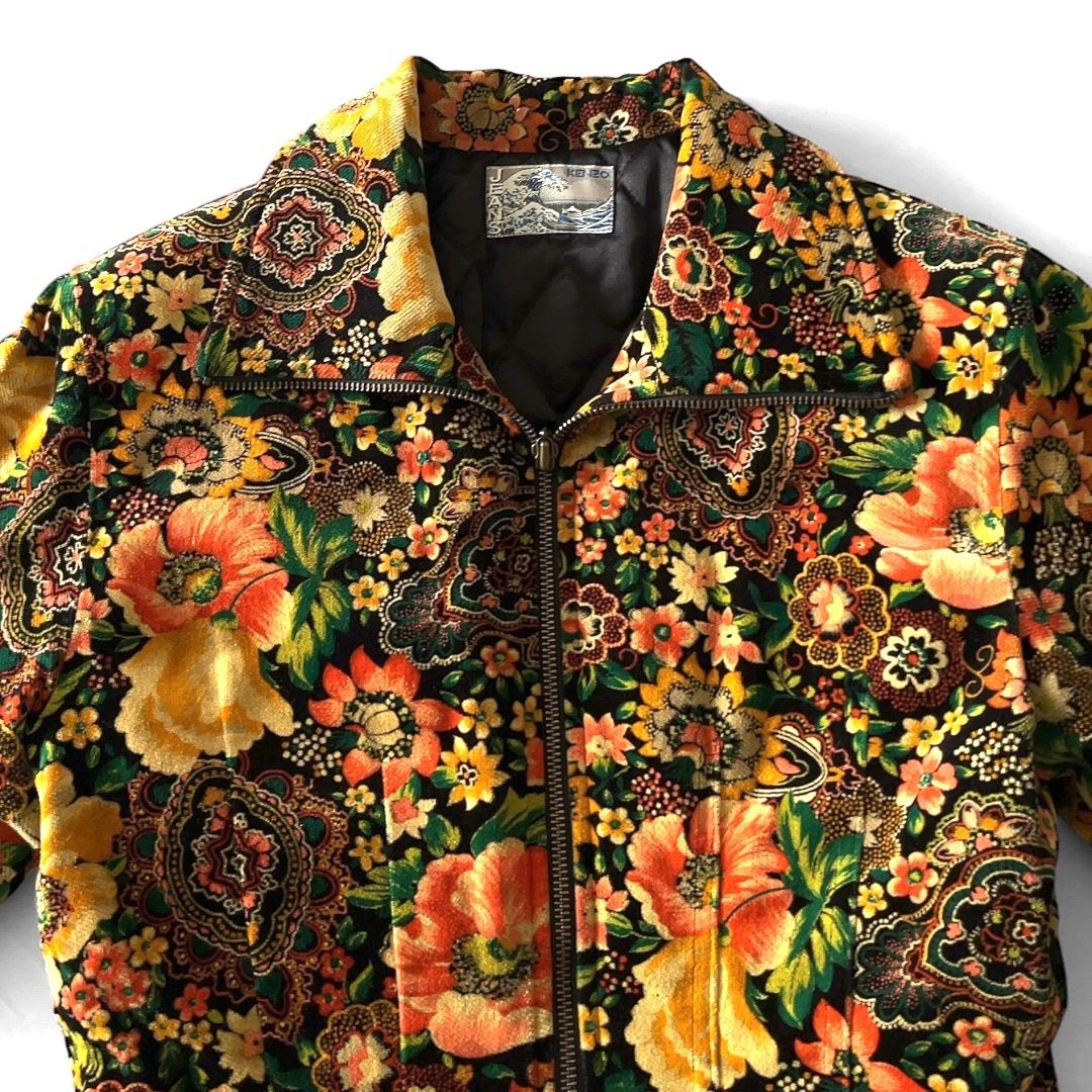 極美品 90s ヴィンテージ KENZO コットンジャケット 北斎タグ エジプト 90s 日本製 葛飾北斎タグ KENZO JEANS ケンゾージーンズ セットアップ