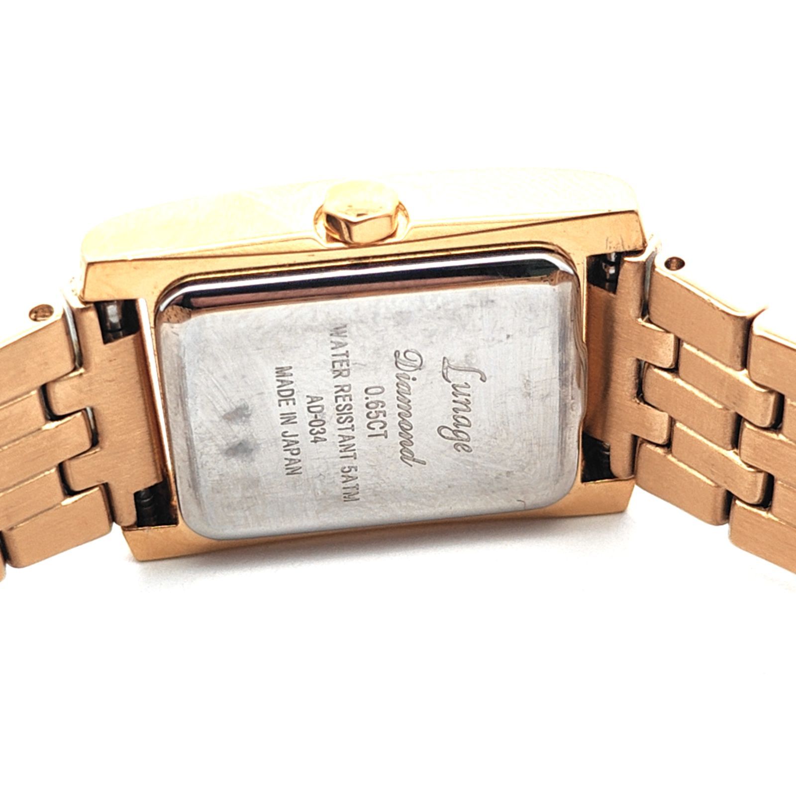  レディース時計 Lunage 天然ダイヤモンド0.65 ct付き 腕時計(クォーツ) 腕時計(アナログ)