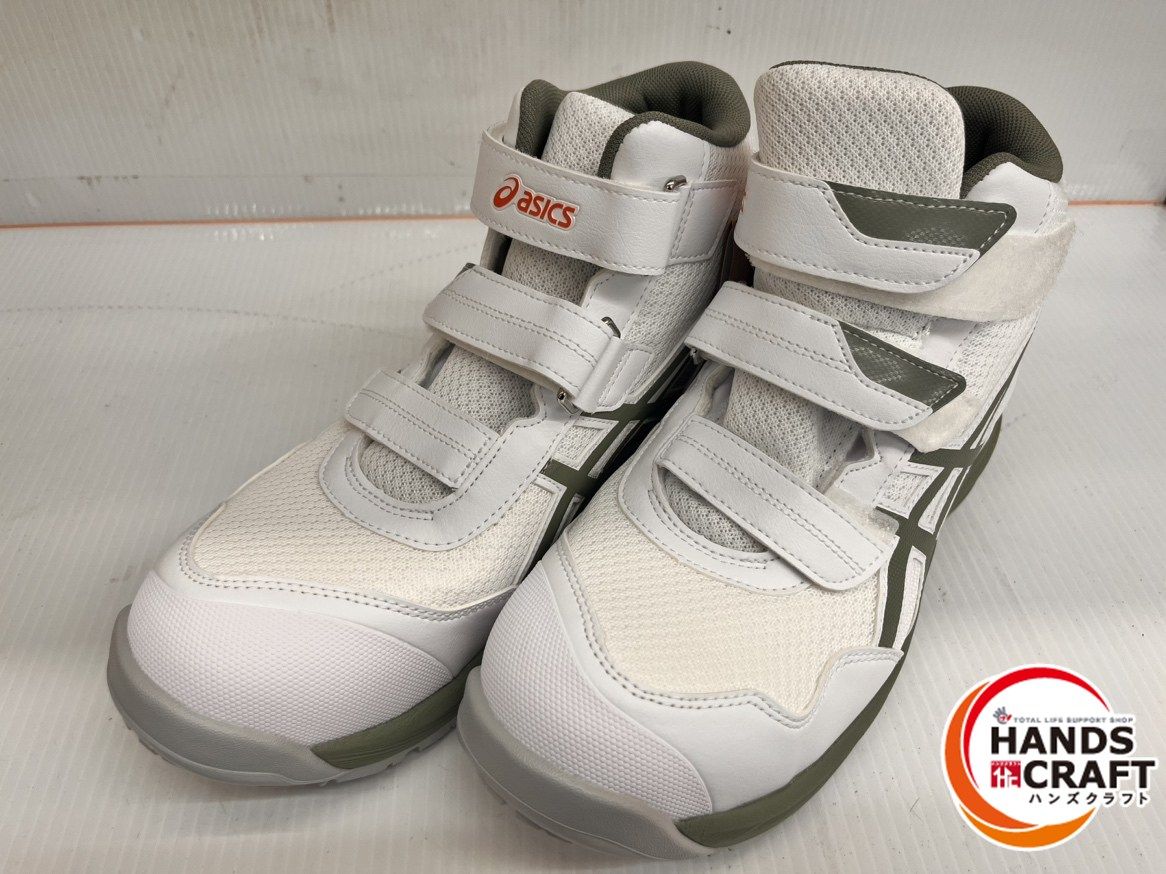 アシックス asics 安全靴 26.0 cm WINJOB CP 216 ホワイト×ライケングリーン ウィンジョブ 作業靴