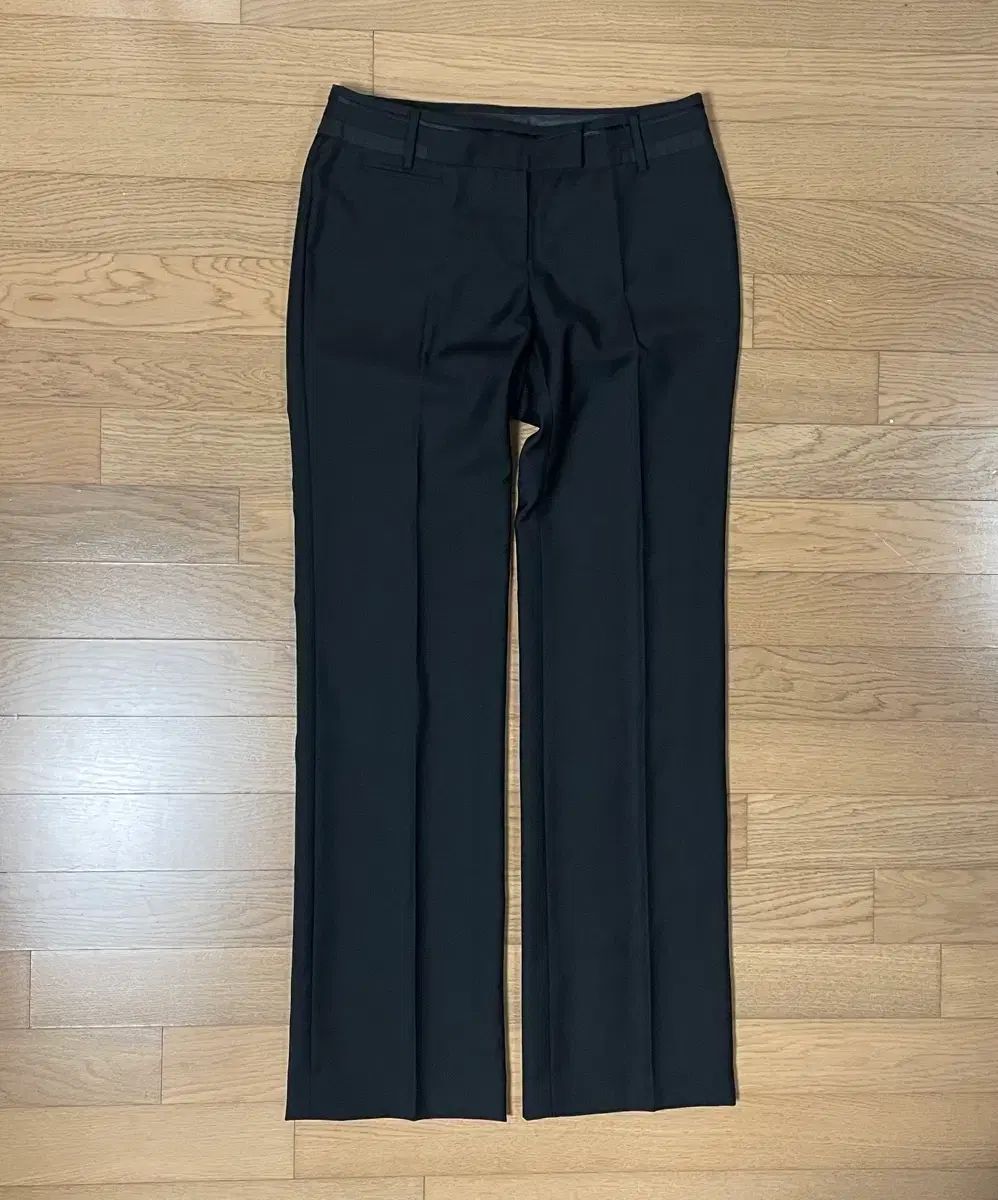 64-94 タイム TIME レディース ブラック ウール スーツ ズボン スラックス