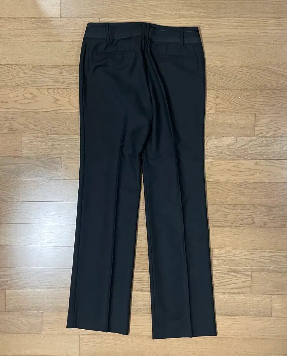 64-94 タイム TIME レディース ブラック ウール スーツ ズボン スラックス