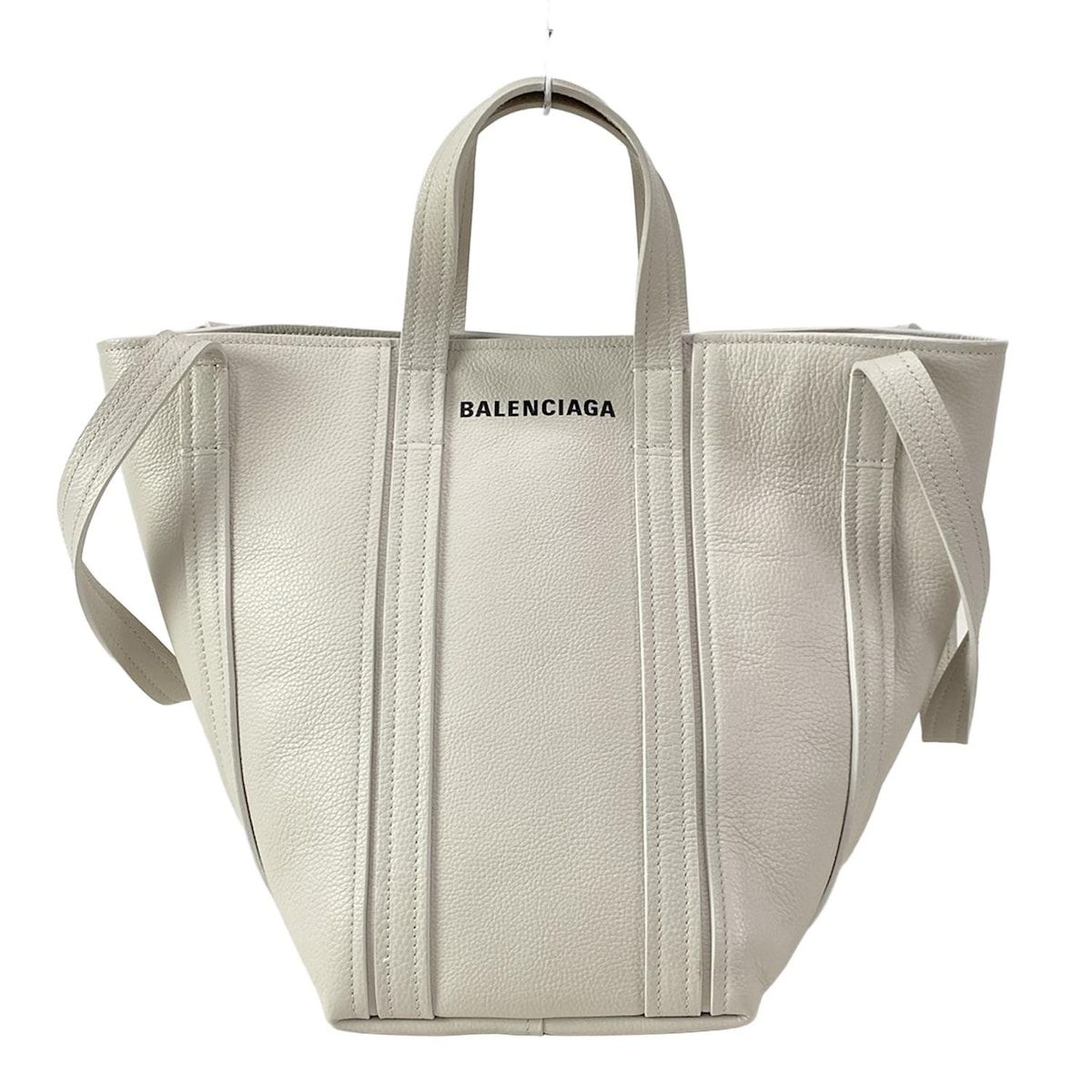 BALENCIAGA エブリデイ スモール ノースサウス レザー グレー BALENCIAGA(バレンシアガ) トートバッグ エブリデイ スモール ノース