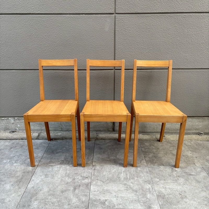 MUJI 無印良品 ダイニングチェア 3脚セット 天然木 タモ材 人気 イス