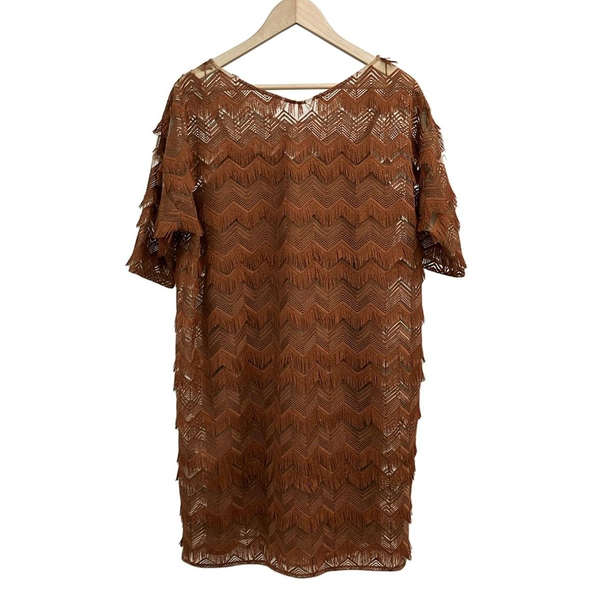 GRACE CONTINENTAL グレースコンチネンタル ワンピース レディース - ブラウン×ベージュ