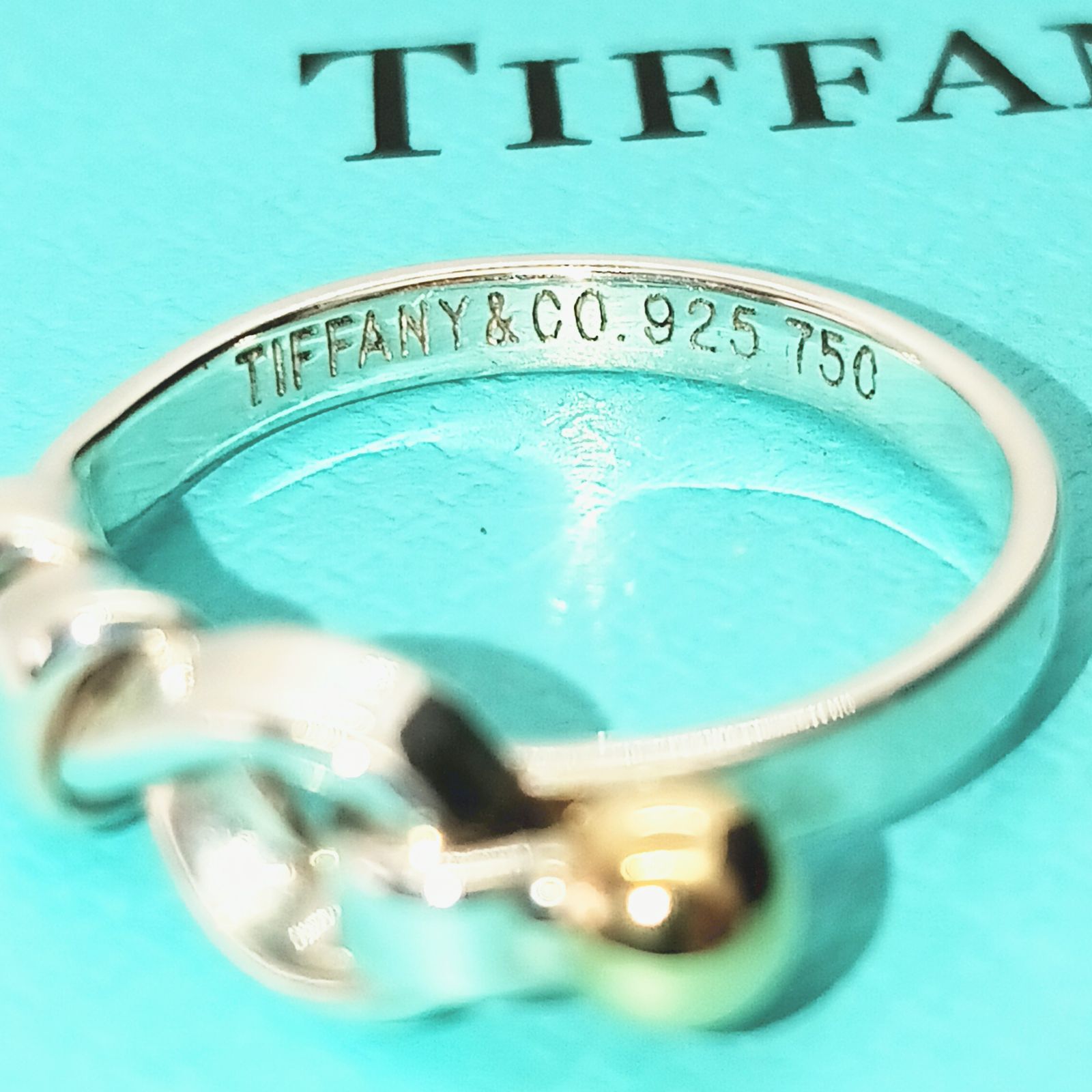 新品仕上げ】ティファニー Tiffanyリング フック＆アイ SV925 750 約10