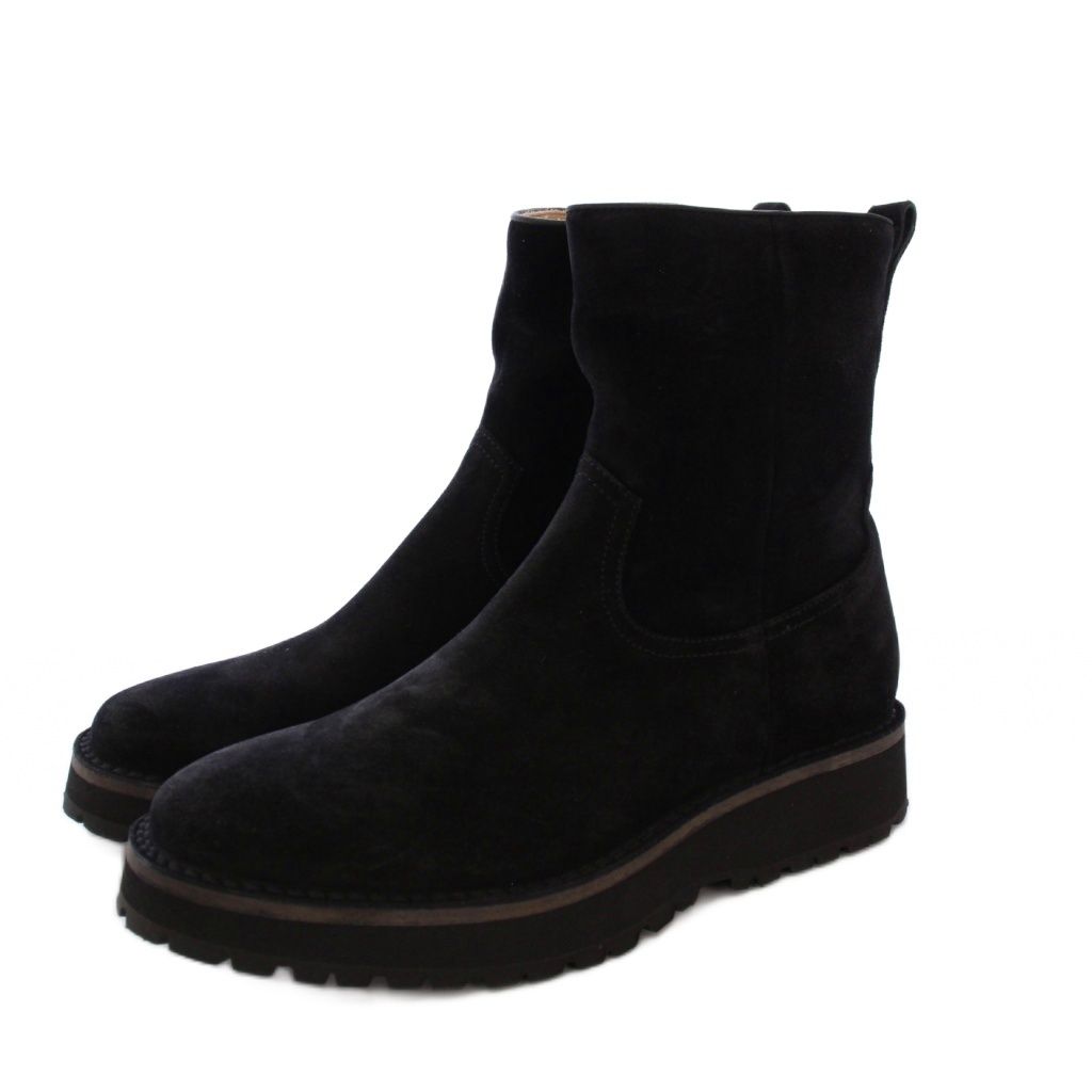 ノンネイティブ nonnative 22 SS RANCHER ZIP UP BOOTS ジップアップブーツ ショートブーツ スエード 40 黒 NN-F 4054 KH