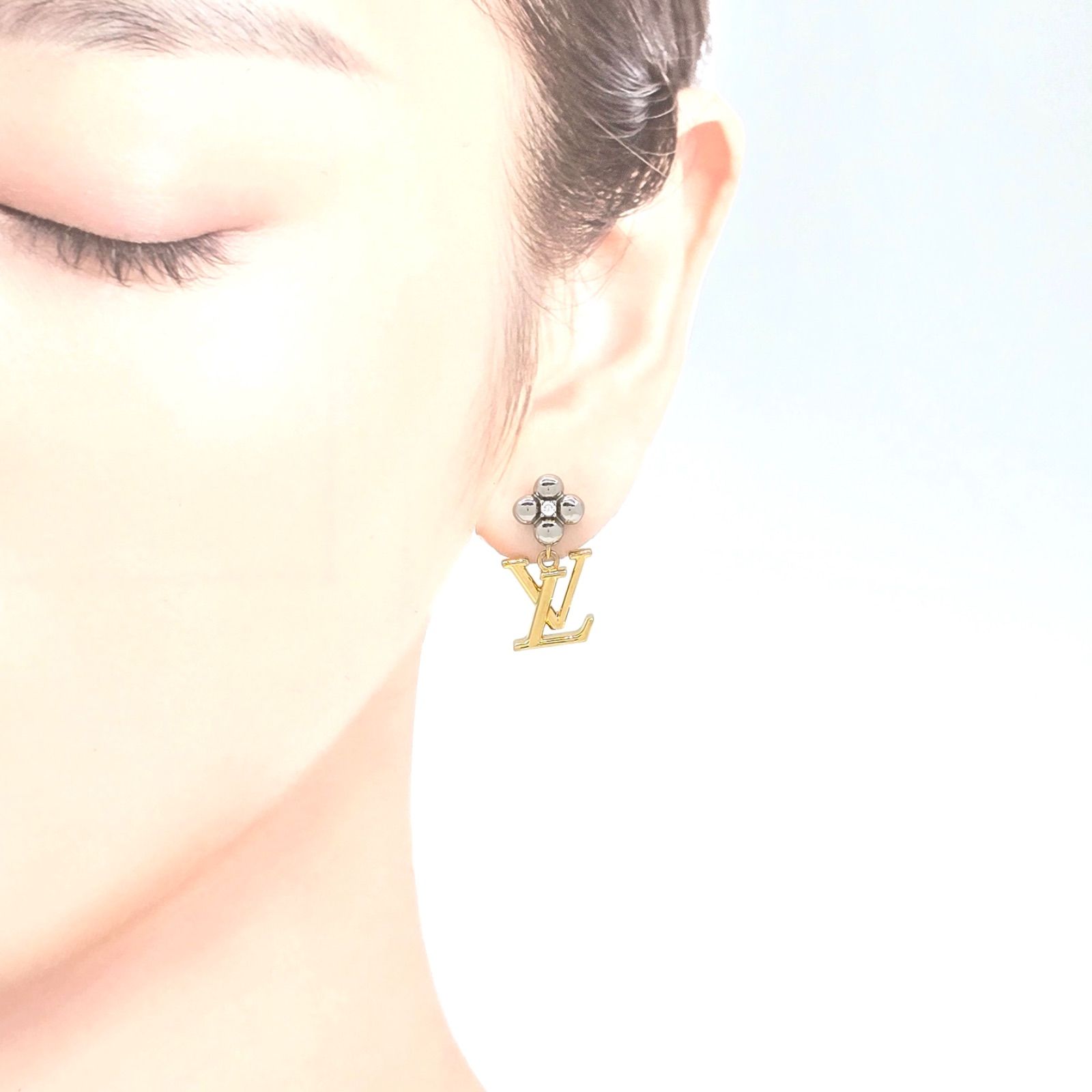 LOUIS VUITTON ルイヴィトン M01287 ピアス・パンダント LV アイ