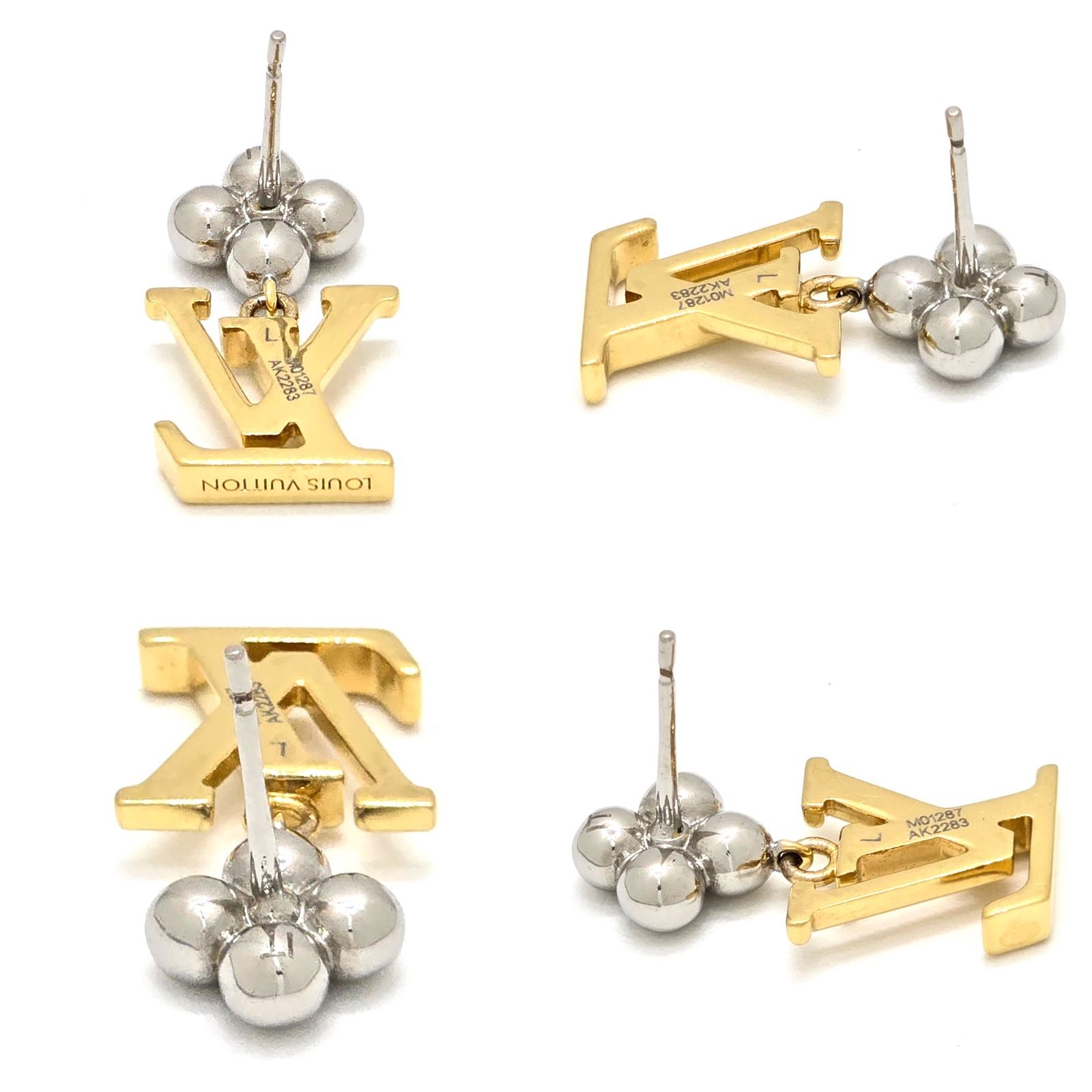 LOUIS VUITTON ルイヴィトン M01287 ピアス・パンダント LV アイ