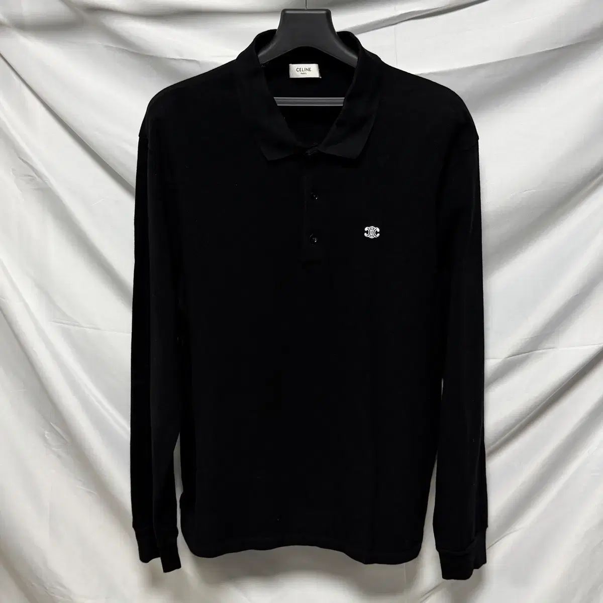 S 級 2 XL セリーヌ トリオンフ 長袖 Tシャツ ブラック