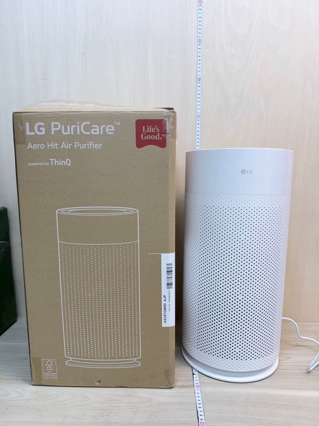 25年製 コストコ販売価格29 880円 LG PuriCare™ AeroHit 空気清浄機 ペットモード搭載 スマホアプリで操作