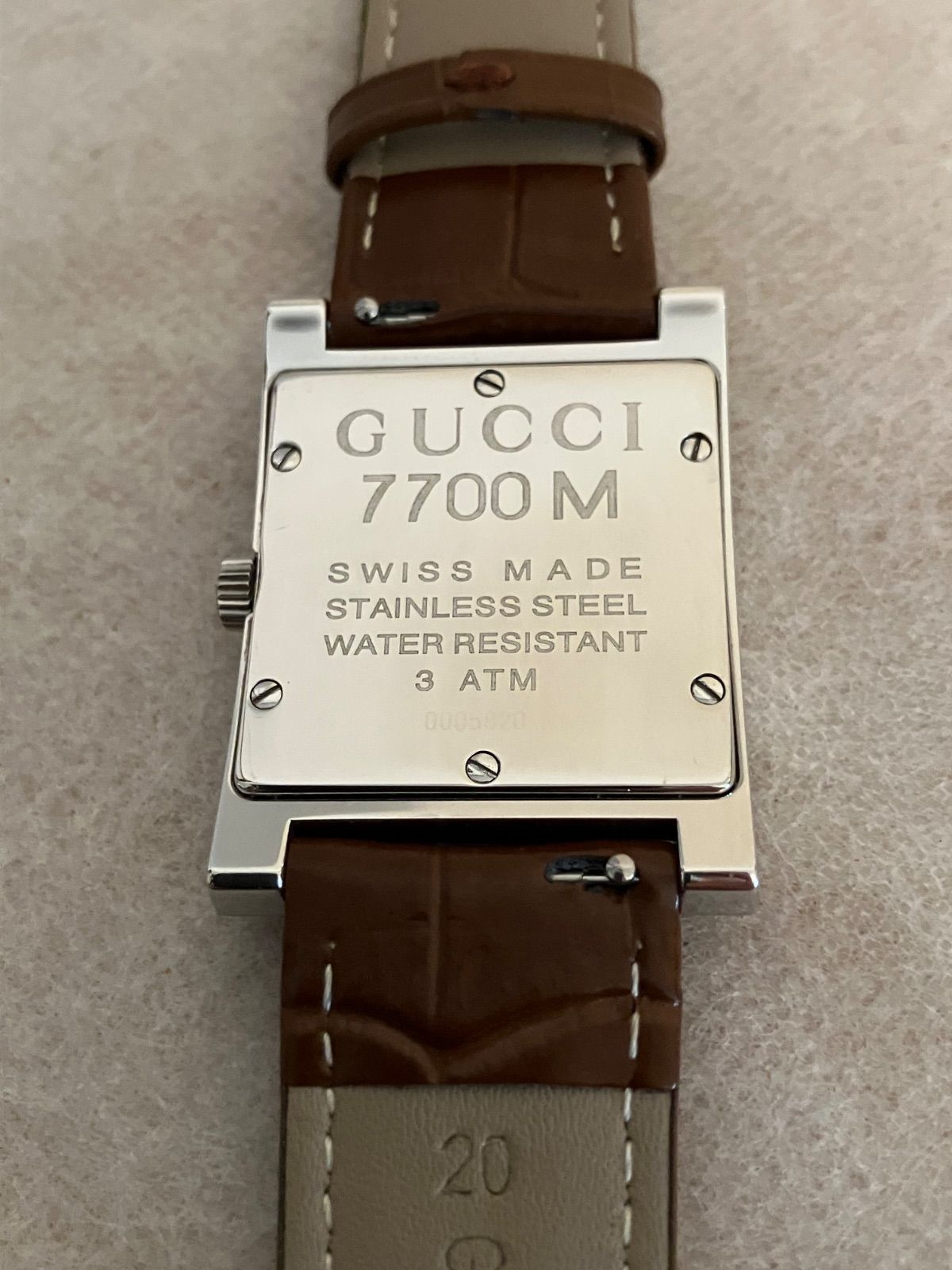 GUCCI 7700M 電池新品　アナログ時計 レザーベルト GUCCI 7700M 電池新品 アナログ時計 レザーベルト 楽天市場】GUCCI