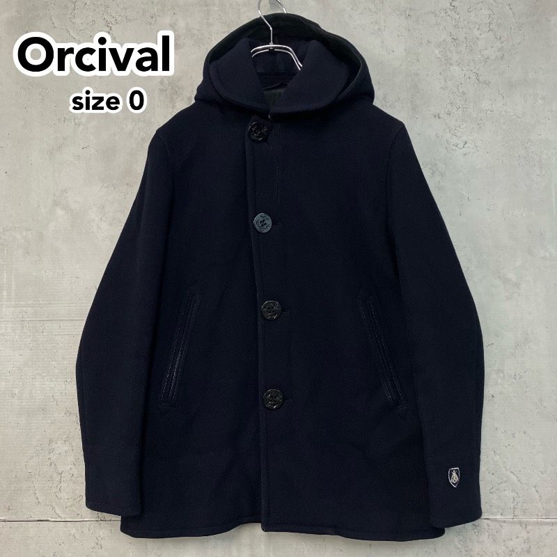 ORCIVAL オーシバル ジーロンラム メルトン シングル ピーコート