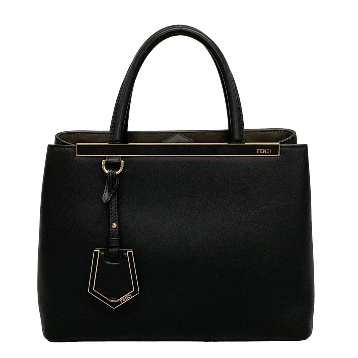 FENDI フェンディ ハンドバッグ プチ トゥージュール 8 BH 253 黒 レザー