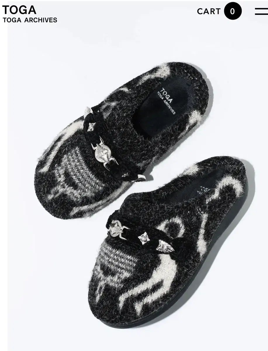 スブ x TOGA トーガ ニット スリッポン ブラック