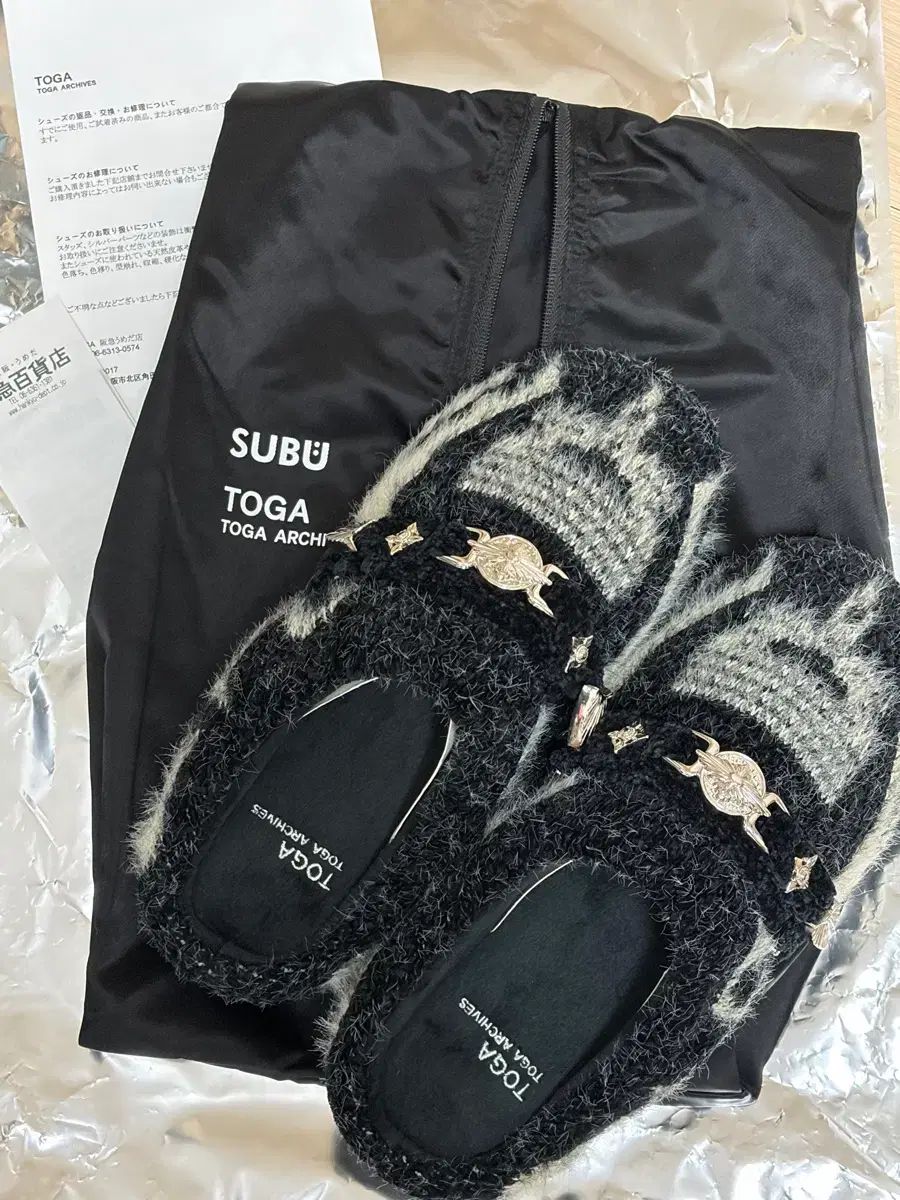 スブ x TOGA トーガ ニット スリッポン ブラック