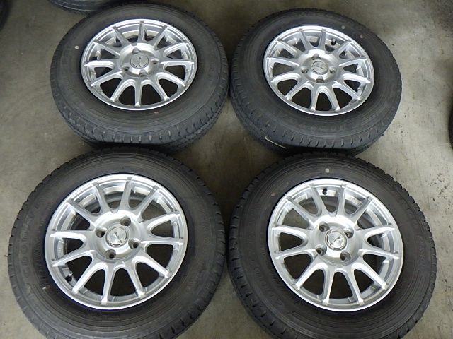 233 797 ECO LABEL アルミホイール＆ラジアルタイヤ 165 80 R 14 91 90 N LT ４本セット