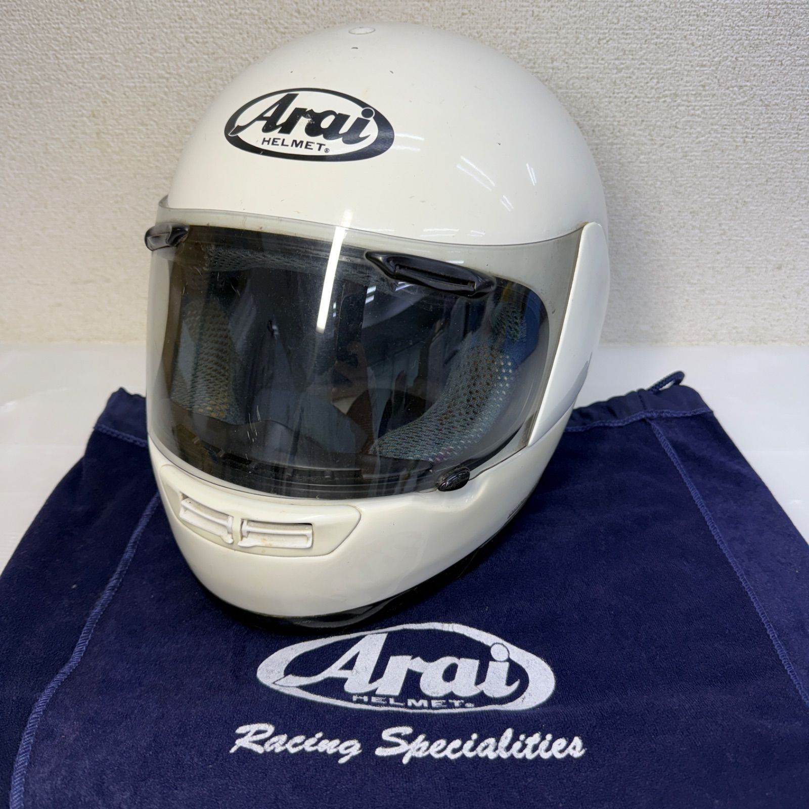 ☆アライ Arai☆フルフェイス ヘルメット 59 60cm ホワイト - メルカリ