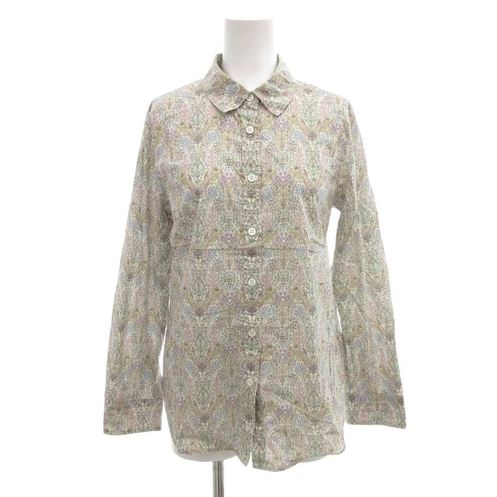 スキャパ SCAPA 美品 シャツ ブラウス 38 総柄 花柄 マルチカラー /AE