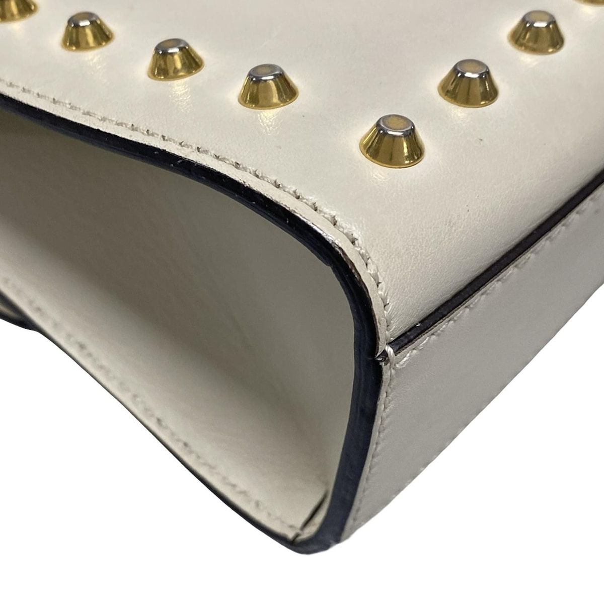 アイボリー×ゴールド チェーンショルダー