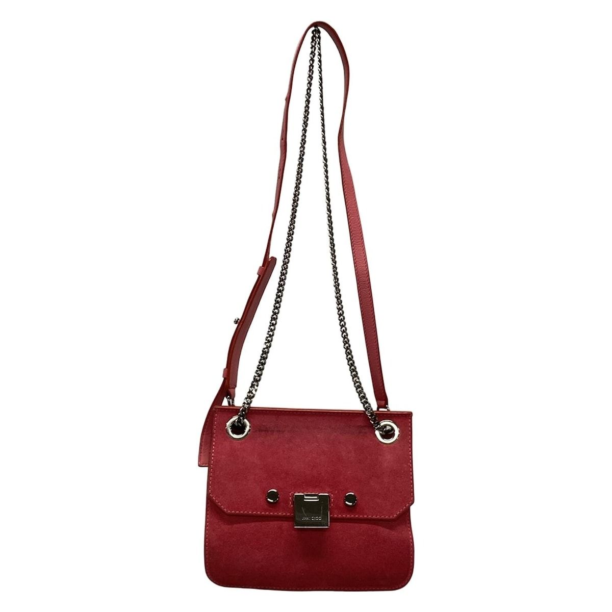 JIMMY CHOO ジミーチュウ ショルダーバッグ レベル ピンク チェーンショルダー