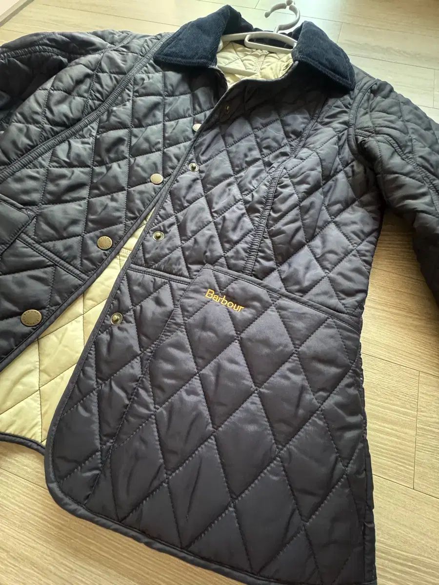 BARBOUR キルティング ジャケット ネイビー UK 8