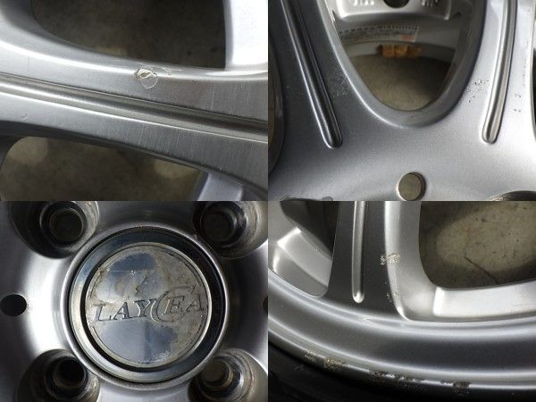  233 802 LAYCEA アルミホイール＆ラジアルタイヤ 165 55 R 14 2021年 ４本セット 14インチ タイヤ ホイールセット