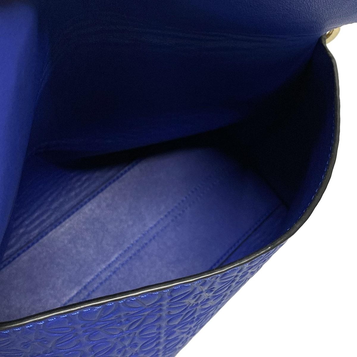 ブルー チェーンショルダー