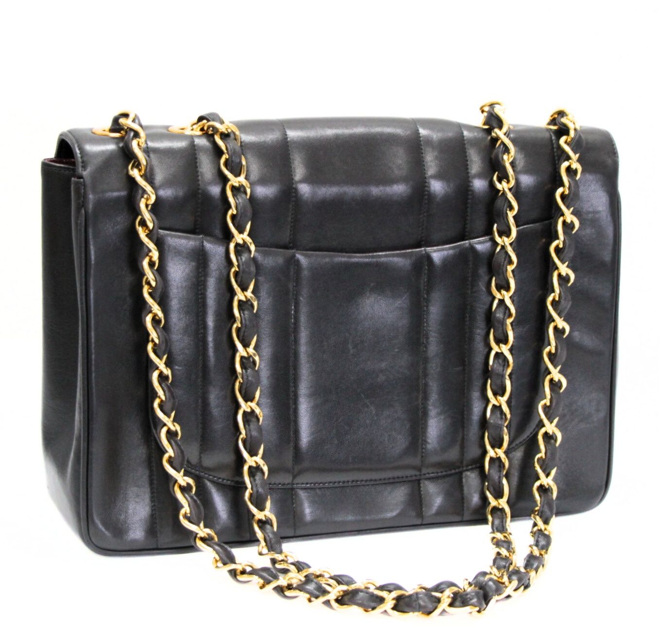 美品 CHANEL マドモアゼル デカマト30ショルダーバッグ ブラック 3番台 美品 CHANEL マドモアゼル デカマト30ショルダーバッグ ブラック 3番台