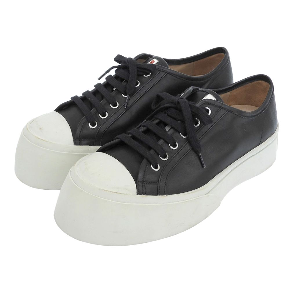 MARNI マルニ PABLO レザー ローカット スニーカー シューズ レディース 黒 ブラック 39