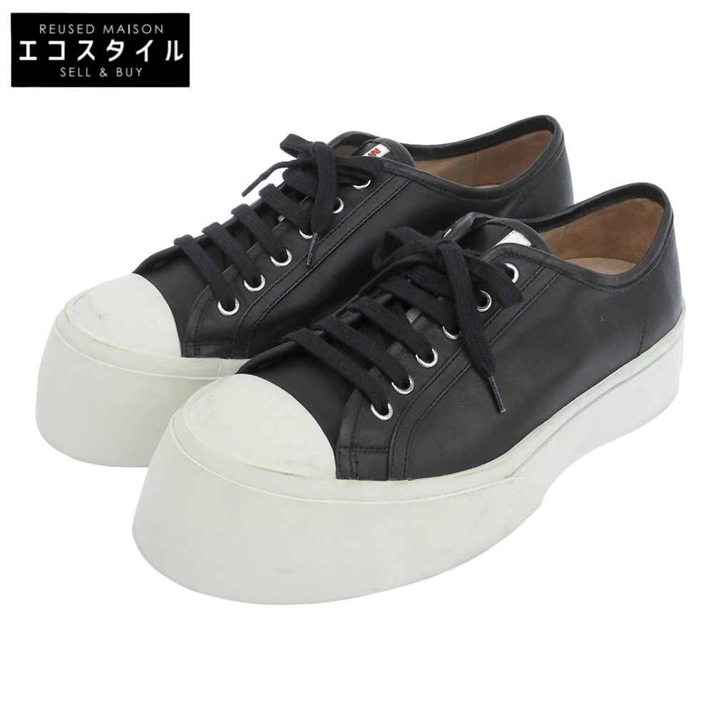 MARNI マルニ PABLO レザー ローカット スニーカー シューズ レディース 黒 ブラック 39