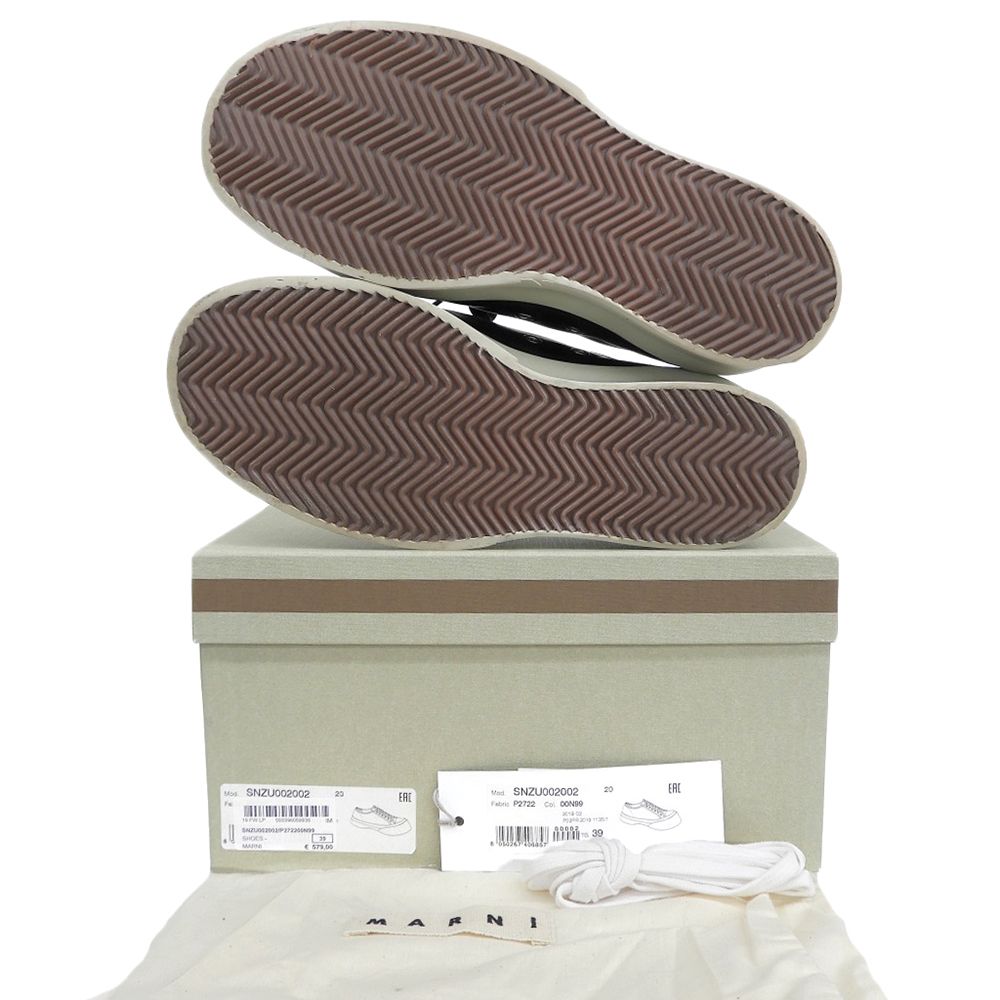  MARNI マルニ PABLO レザー ローカット スニーカー シューズ レディース 黒 ブラック 39 その他 靴